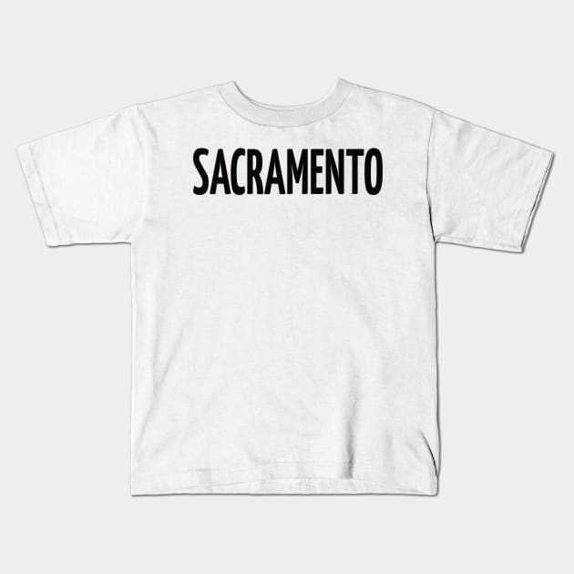 Sacramento City in California Kids T-Shirt by ProjectX23Red